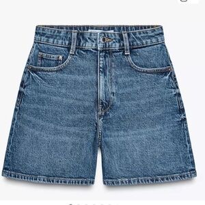 Zara Denim High-Waisted Shorts